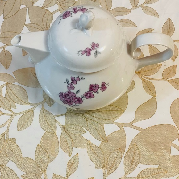 VTG SET OF 3 KAHLA PORCELAIN COFFEE TEAPOT WHITE  FLOWERS PATTERN GERMANY GDR - Picture 8 of 11